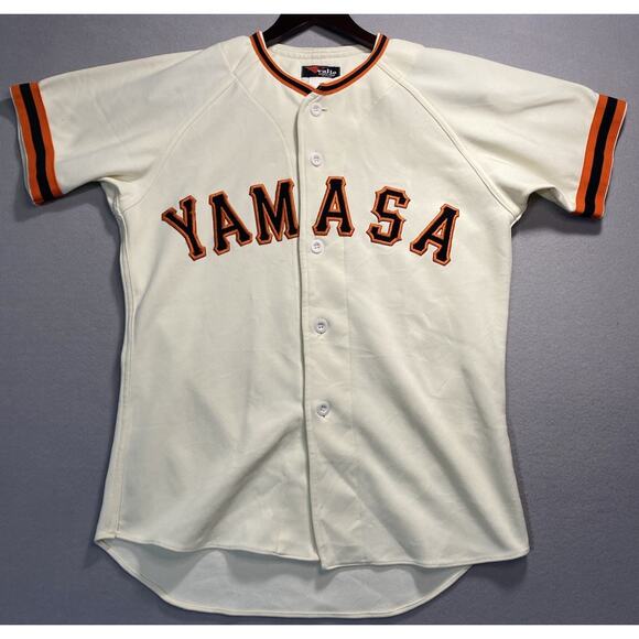 Yamasa Japan Baseball Jersey HOME WHITE #28 Medium Valio Sports Wear Kenkodo - Picture 1 of 6